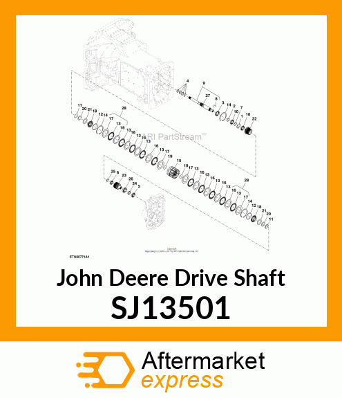 DRIVE SHAFT, CLUTCH INPUT PR 12_12 SJ13501