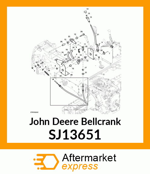 BELLCRANK, PTO SJ13651