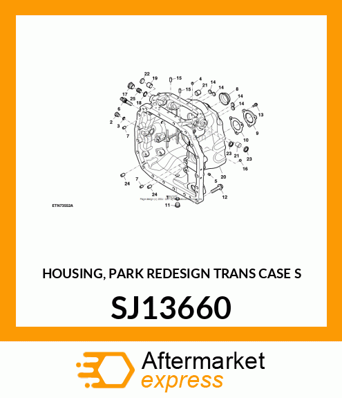 HOUSING, PARK REDESIGN TRANS CASE S SJ13660