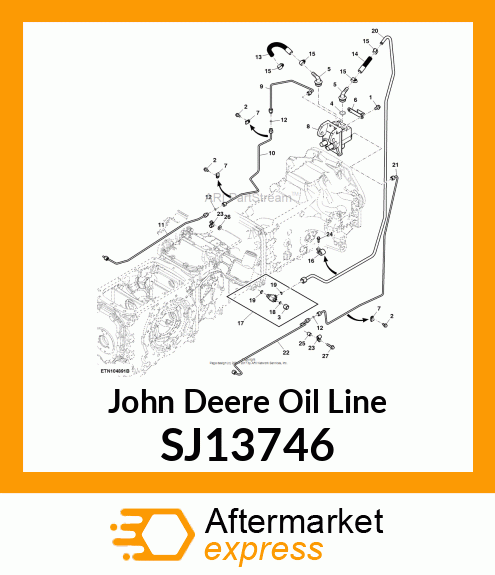 OIL LINE, OIL LINE, BRAKE LH, VALVE SJ13746