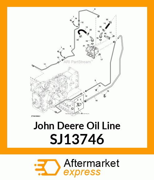 OIL LINE, OIL LINE, BRAKE LH, VALVE SJ13746