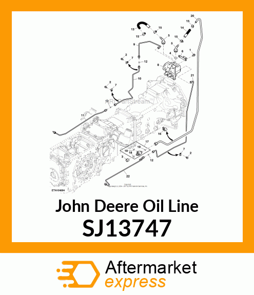 OIL LINE, OIL LINE, BRAKE LH, VALVE SJ13747