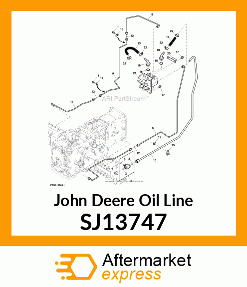 OIL LINE, OIL LINE, BRAKE LH, VALVE SJ13747