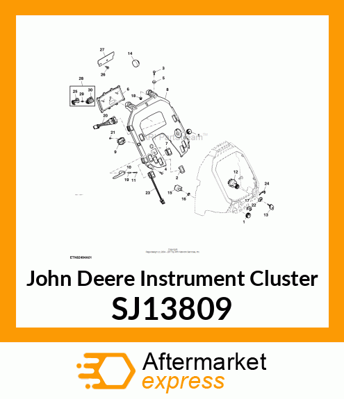 INSTRUMENT CLUSTER, INSTRUMENT CLUS SJ13809