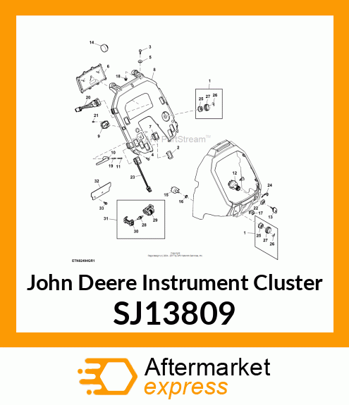 INSTRUMENT CLUSTER, INSTRUMENT CLUS SJ13809