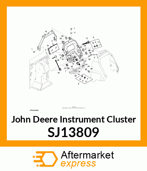 INSTRUMENT CLUSTER, INSTRUMENT CLUS SJ13809