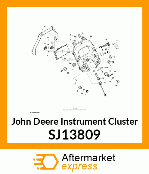 INSTRUMENT CLUSTER, INSTRUMENT CLUS SJ13809