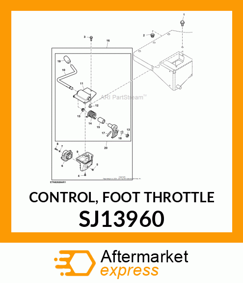 CONTROL, FOOT THROTTLE SJ13960