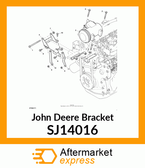 BRACKET, COMPRESSOR MOUNTING SJ14016