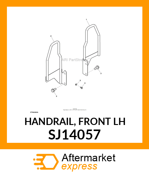 HANDRAIL, FRONT LH SJ14057