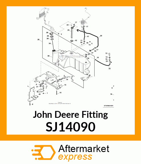 FITTING, ELBOW, FUEL, SUCTION SJ14090