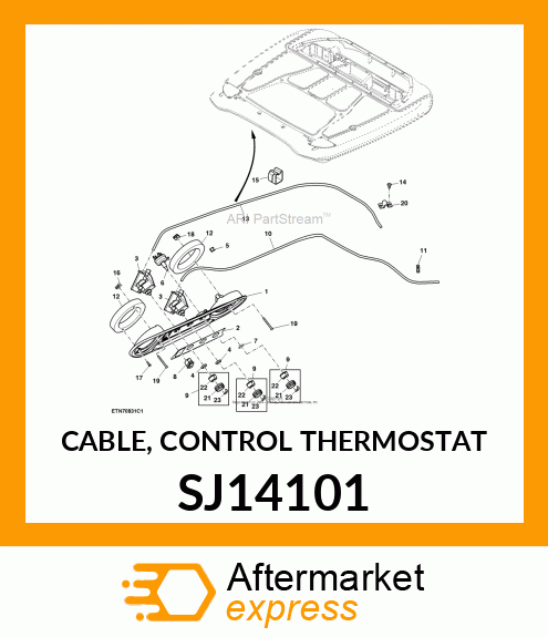 CABLE, CONTROL THERMOSTAT SJ14101