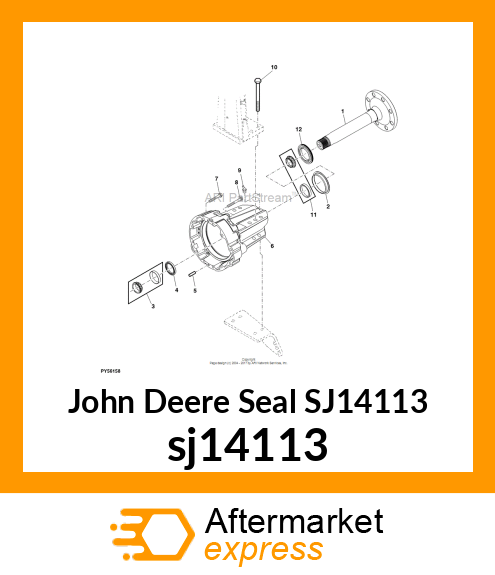 SEAL, REAR AXLE GREASE sj14113