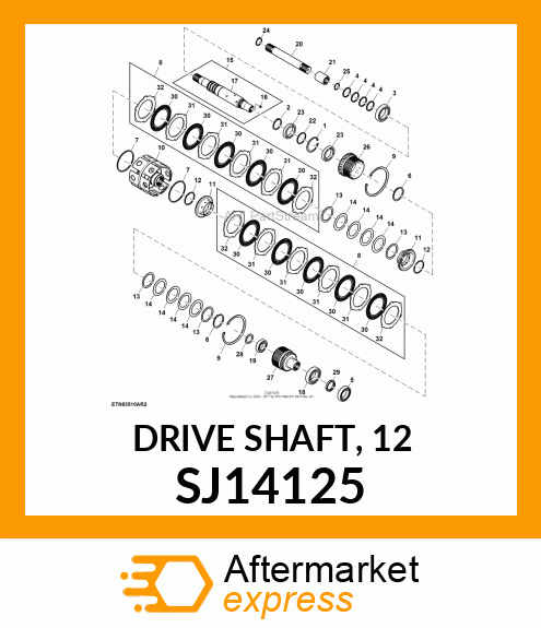 DRIVE SHAFT, 12 SJ14125