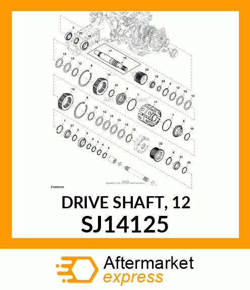 DRIVE SHAFT, 12 SJ14125