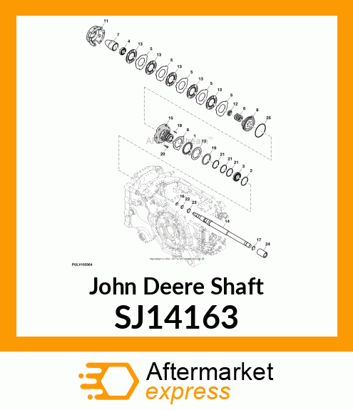 SHAFT, SHAFT, PTO CLUTCH WITH PLUG SJ14163