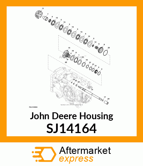 HOUSING, PTO CLUTCH WITH PLUG SJ14164