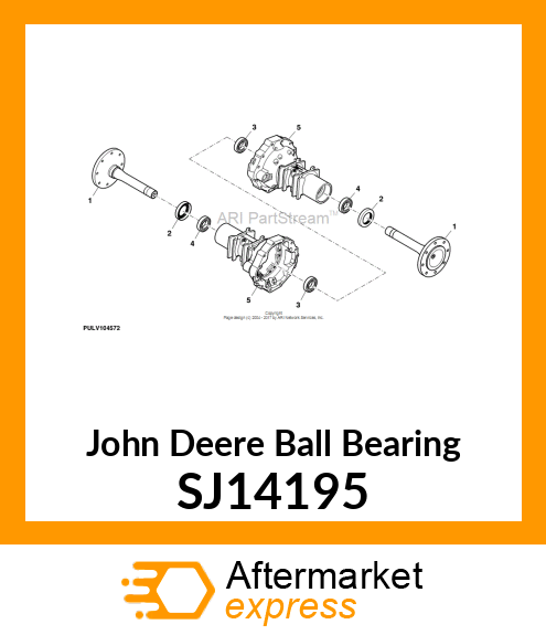 BALL BEARING, BEARING #6210 SJ14195