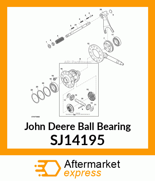 BALL BEARING, BEARING #6210 SJ14195