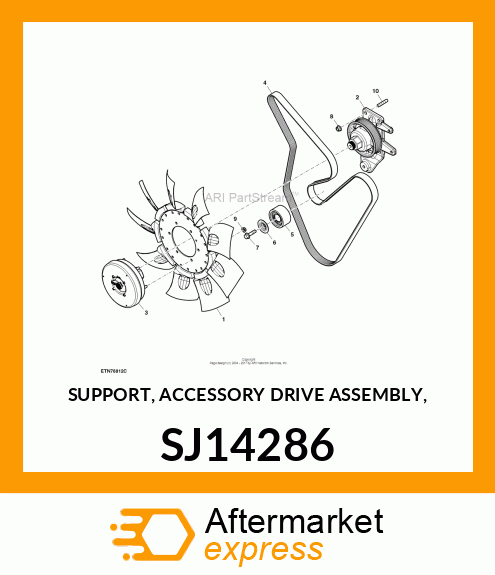 SUPPORT, ACCESSORY DRIVE ASSEMBLY, SJ14286