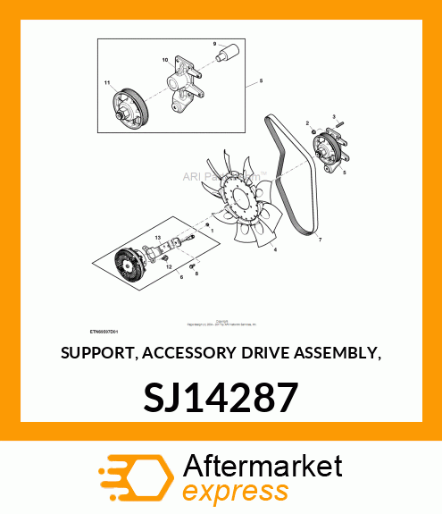 SUPPORT, ACCESSORY DRIVE ASSEMBLY, SJ14287