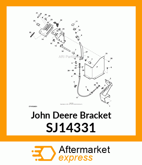 BRACKET, ANCHOR, REAR SCV SJ14331