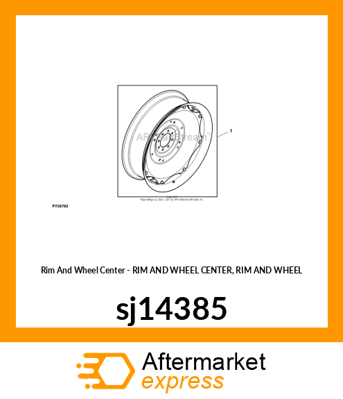 RIM AND WHEEL CENTER, RIM AND WHEEL sj14385