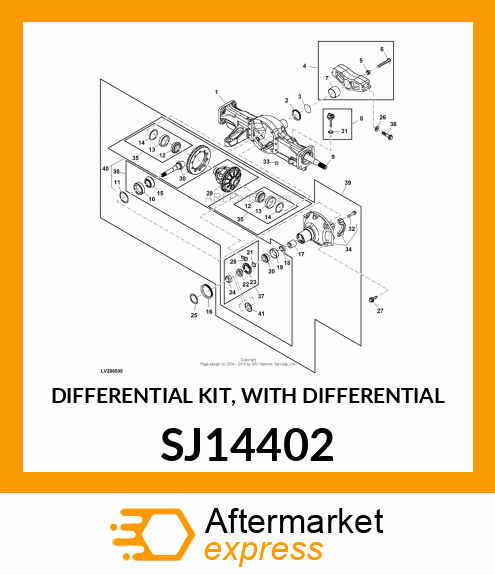 DIFFERENTIAL KIT, WITH DIFFERENTIAL SJ14402