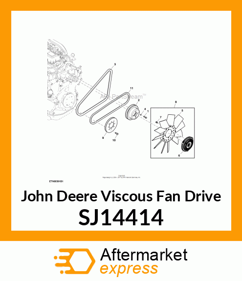 VISCOUS FAN DRIVE SJ14414