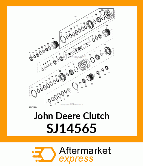 CLUTCH, COLLATED CLUTCH PACK ASSEMB SJ14565