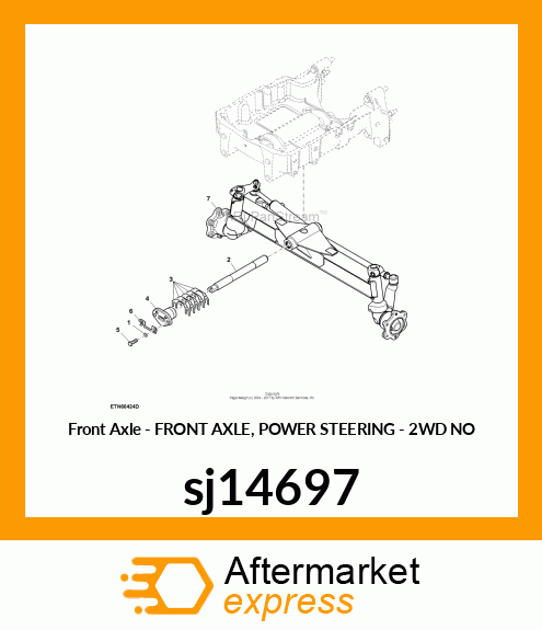 FRONT AXLE, POWER STEERING sj14697