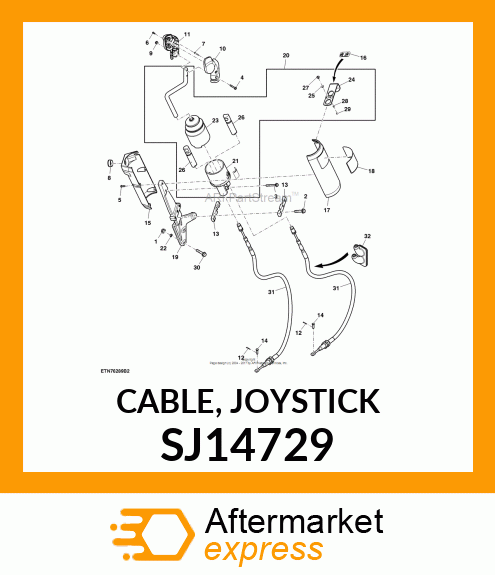 CABLE, JOYSTICK SJ14729