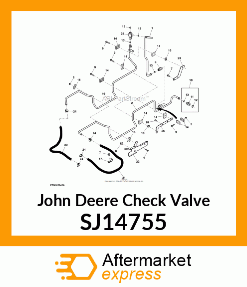 CHECK VALVE, VALVE, CHECK SJ14755