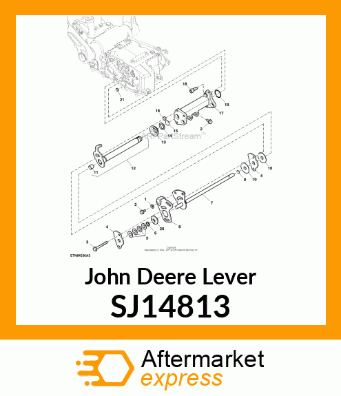 LEVER, LEVER, DC WITH SHAFT AND BUS SJ14813