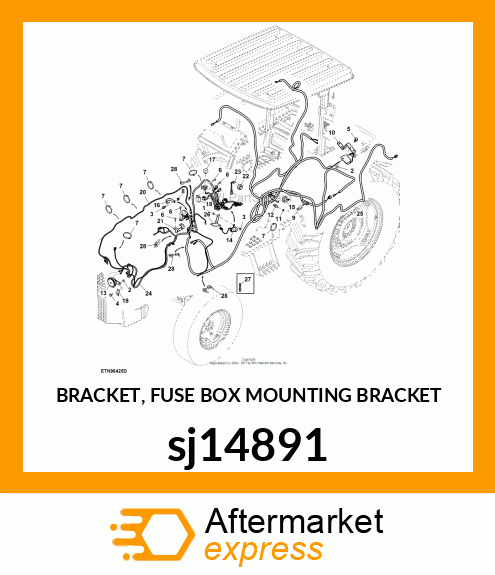 BRACKET, FUSE BOX MOUNTING BRACKET sj14891