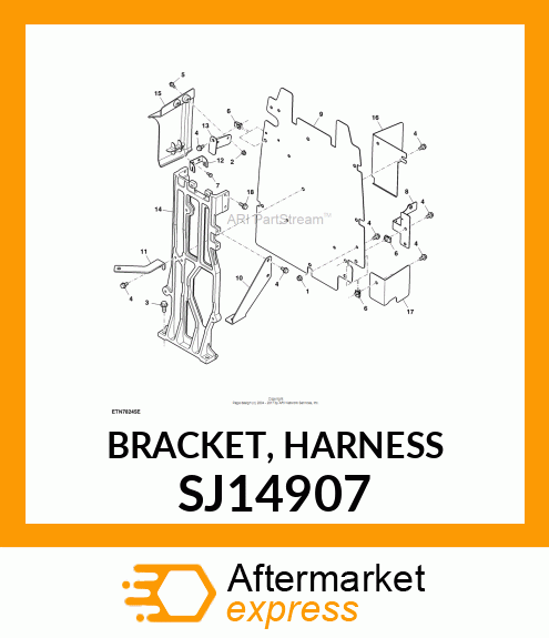 BRACKET, HARNESS SJ14907