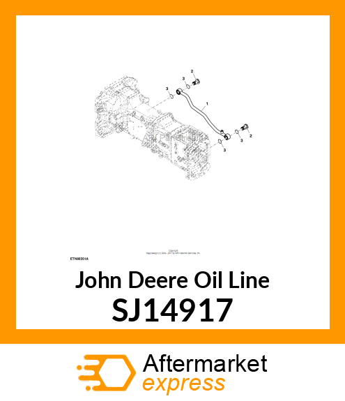 OIL LINE, TRANSMISSION PUMP SUCTION SJ14917