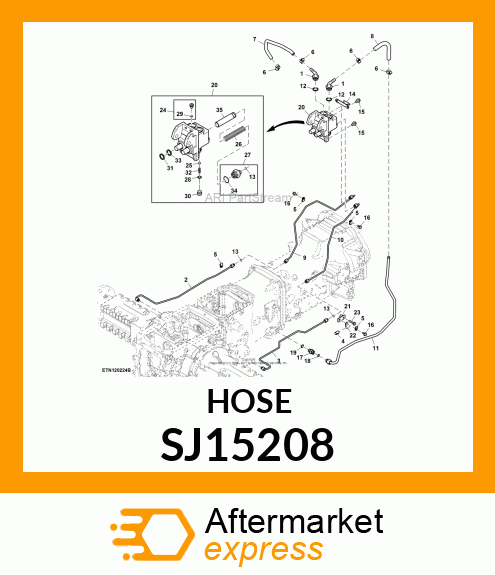 OIL LINE, OIL LINE, ASSEMBLY SJ15208