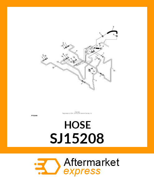 OIL LINE, OIL LINE, ASSEMBLY SJ15208