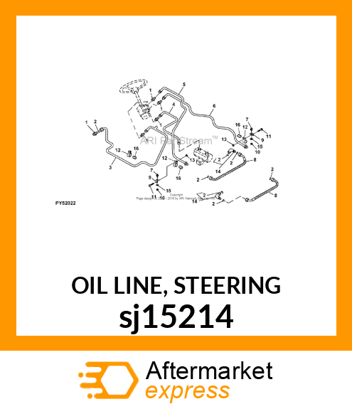 OIL LINE, STEERING sj15214