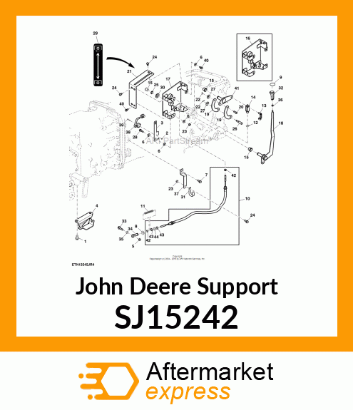 SUPPORT, PTO CONTROL ASSEMBLY SJ15242