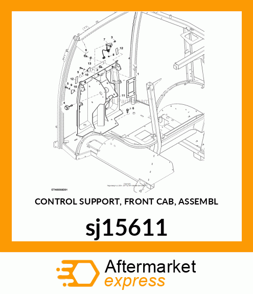 CONTROL SUPPORT, FRONT CAB, ASSEMBL sj15611