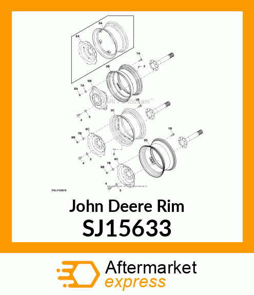 RIM, TIRE AND WHEEL ASSEMBLY, RIM, SJ15633