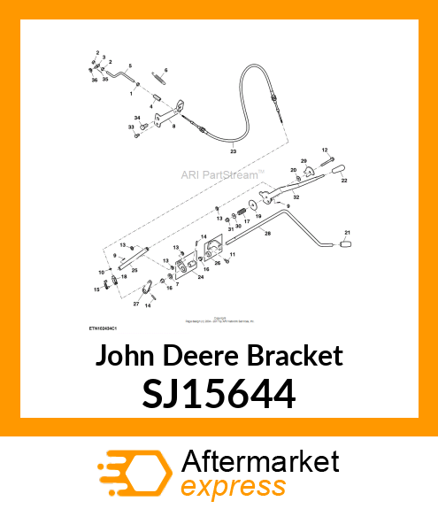 BRACKET, THROTTLE ROD ANCHOR SJ15644