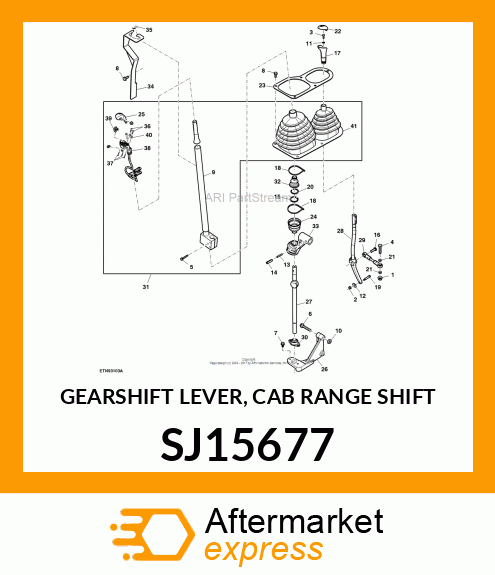 GEARSHIFT LEVER, CAB RANGE SHIFT SJ15677