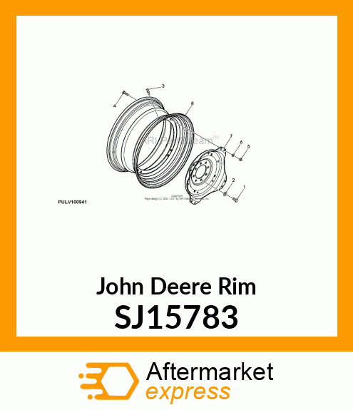 RIM, RIM, W/FLANGE, TW15 SJ15783