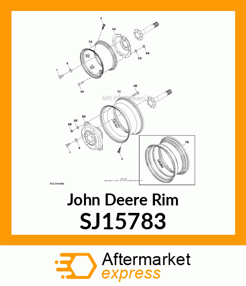 RIM, RIM, W/FLANGE, TW15 SJ15783