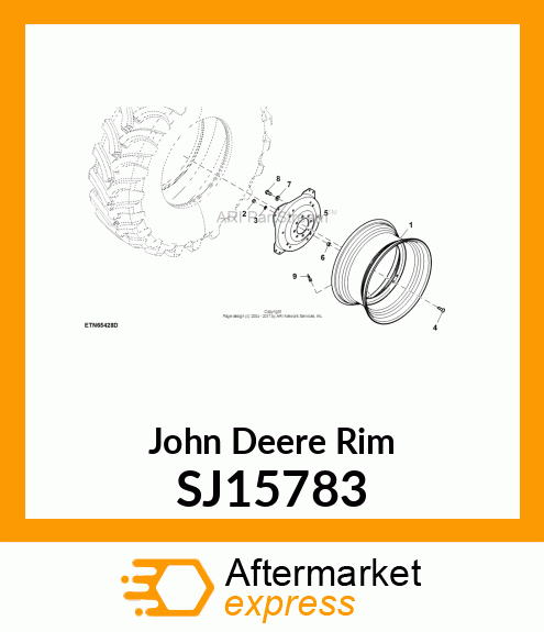 RIM, RIM, W/FLANGE, TW15 SJ15783