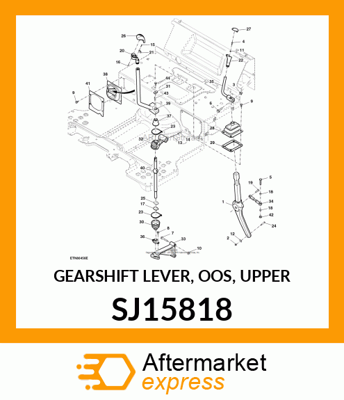 GEARSHIFT LEVER, OOS, UPPER SJ15818