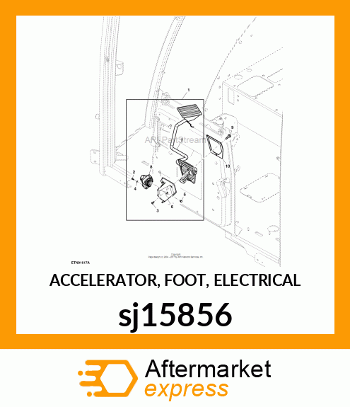 ACCELERATOR, FOOT, ELECTRICAL sj15856